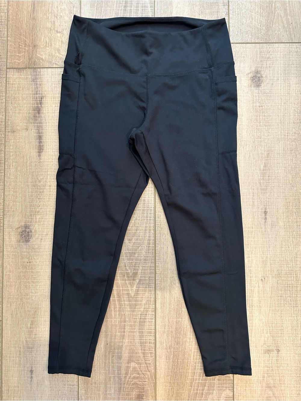Danskin Black Active Leggings with Subtle Logo